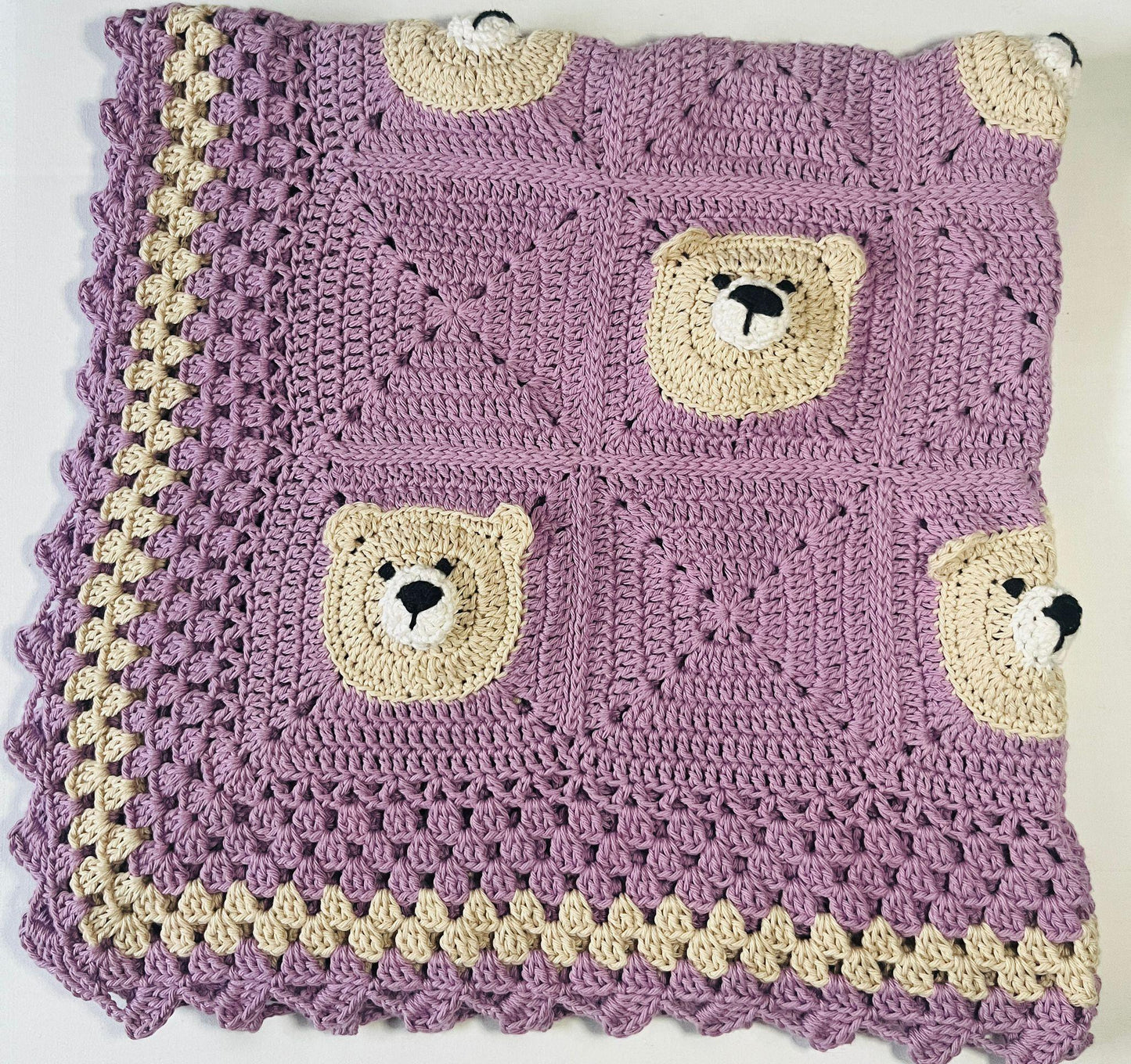 Babydecke Bär - 80x80cm